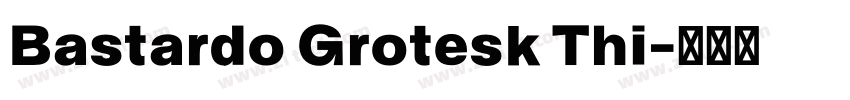 Bastardo Grotesk Thi字体转换 Bastardo Grotesk Thi字体转换